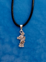 Bear with Flower Pendant